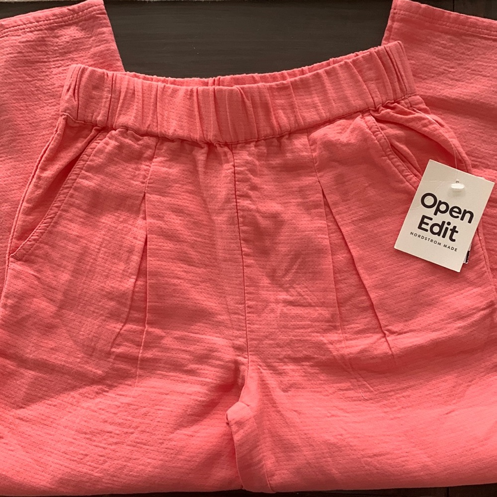 Open edit Nordstrom kids linen pant size 6
